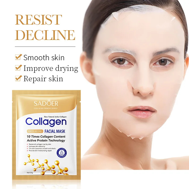 50/30/20/10pcs SADOER Collagen - đánh giá và giá Sheet Mask Collagen
