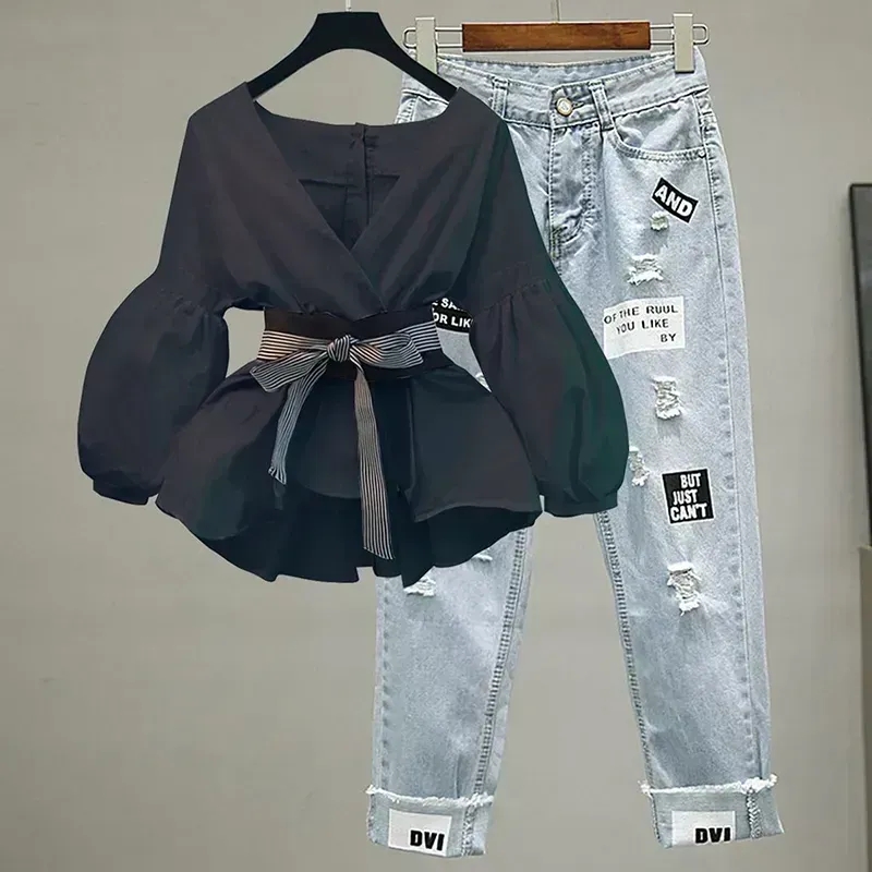 Women Elegant V-Neck Stripe La - đánh giá và giá Korean Lifestyle