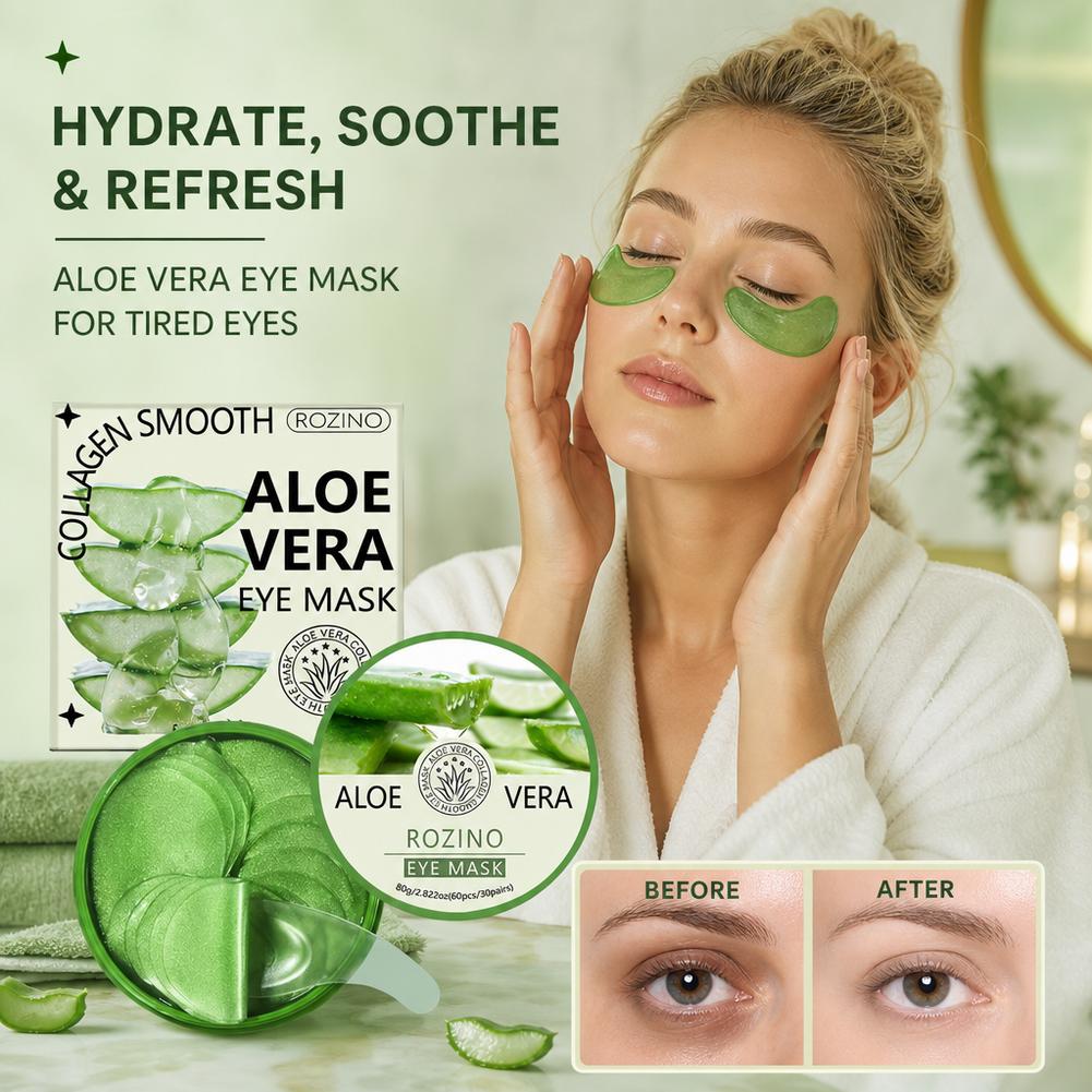 60pcs Aloe Vera Collagen Eye M - đánh giá và giá Sheet Mask Collagen