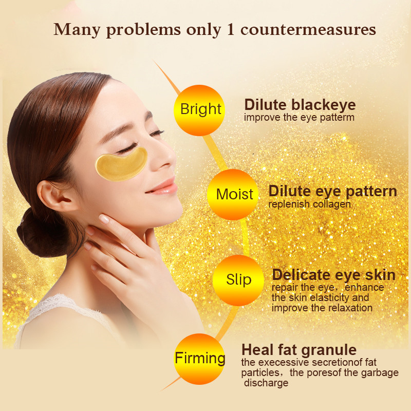 5/10/20/30 Pairs Crystal Gold  - đánh giá và giá Sheet Mask Collagen