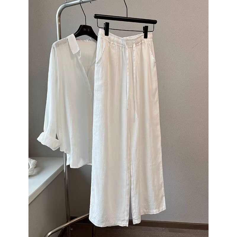 Korean White Cotton Linen Wide - đánh giá và giá Korean Lifestyle