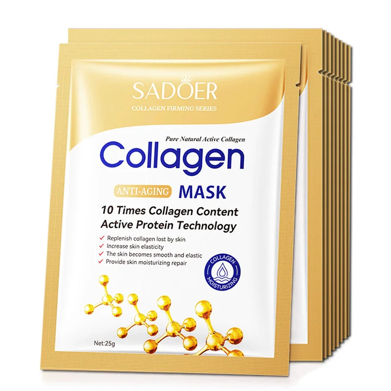 10pcs Anti-aging Collagen Face - đánh giá và giá Sheet Mask Collagen