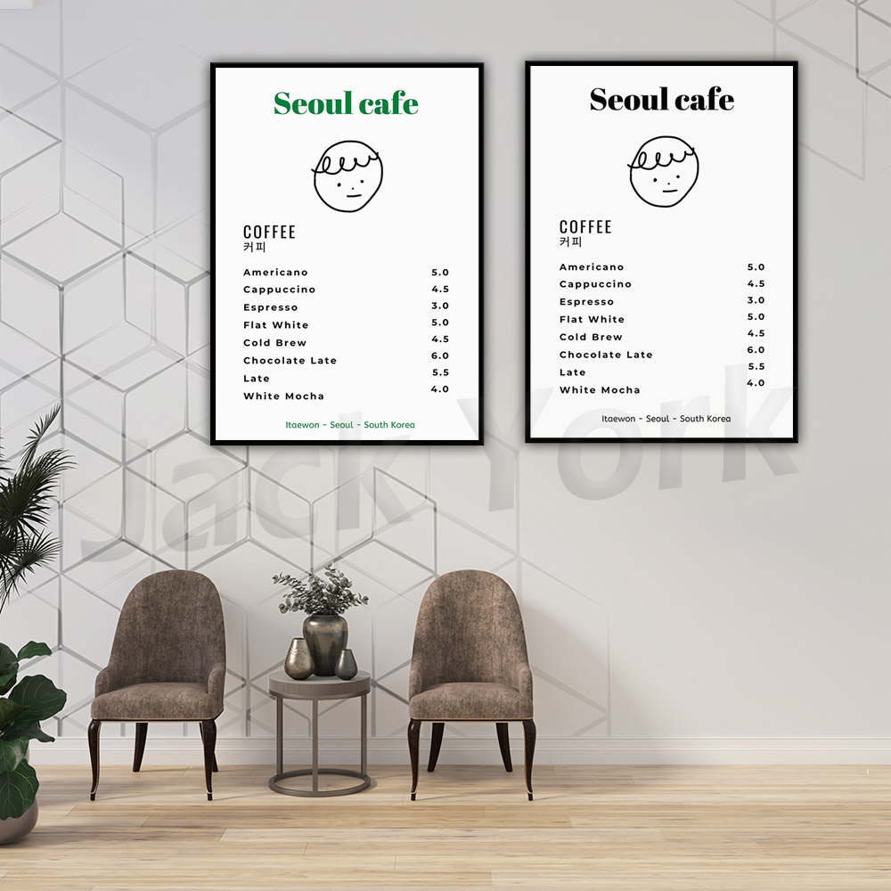 Seoul Cafe Print Wall Art Prin - đánh giá và giá South Korea Lifestyle