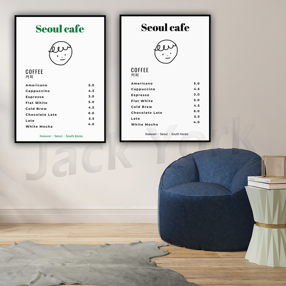 Seoul Cafe Print Wall Art Prin - đánh giá và giá South Korea Lifestyle