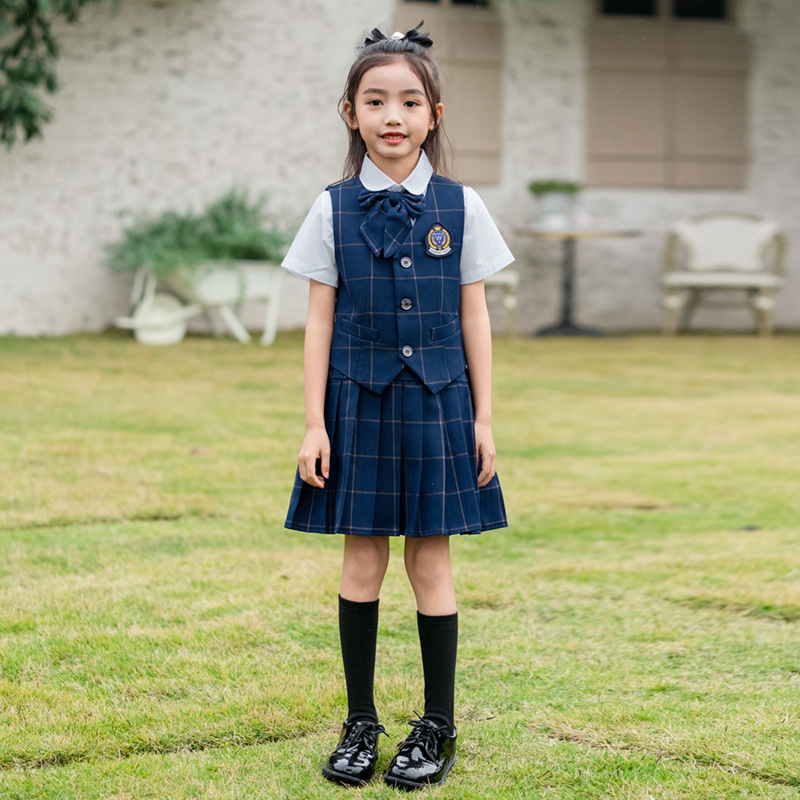 Kids British Plaid Vest Shirt  - đánh giá và giá Korean Lifestyle