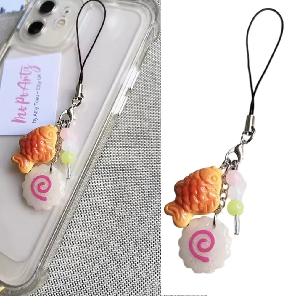 Cute Acrylic Pink Squid Roll P - đánh giá và giá Tteokbokki Rice Cake
