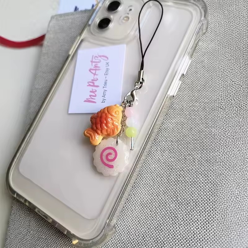 Cute Acrylic Pink Squid Roll P - đánh giá và giá Tteokbokki Rice Cake