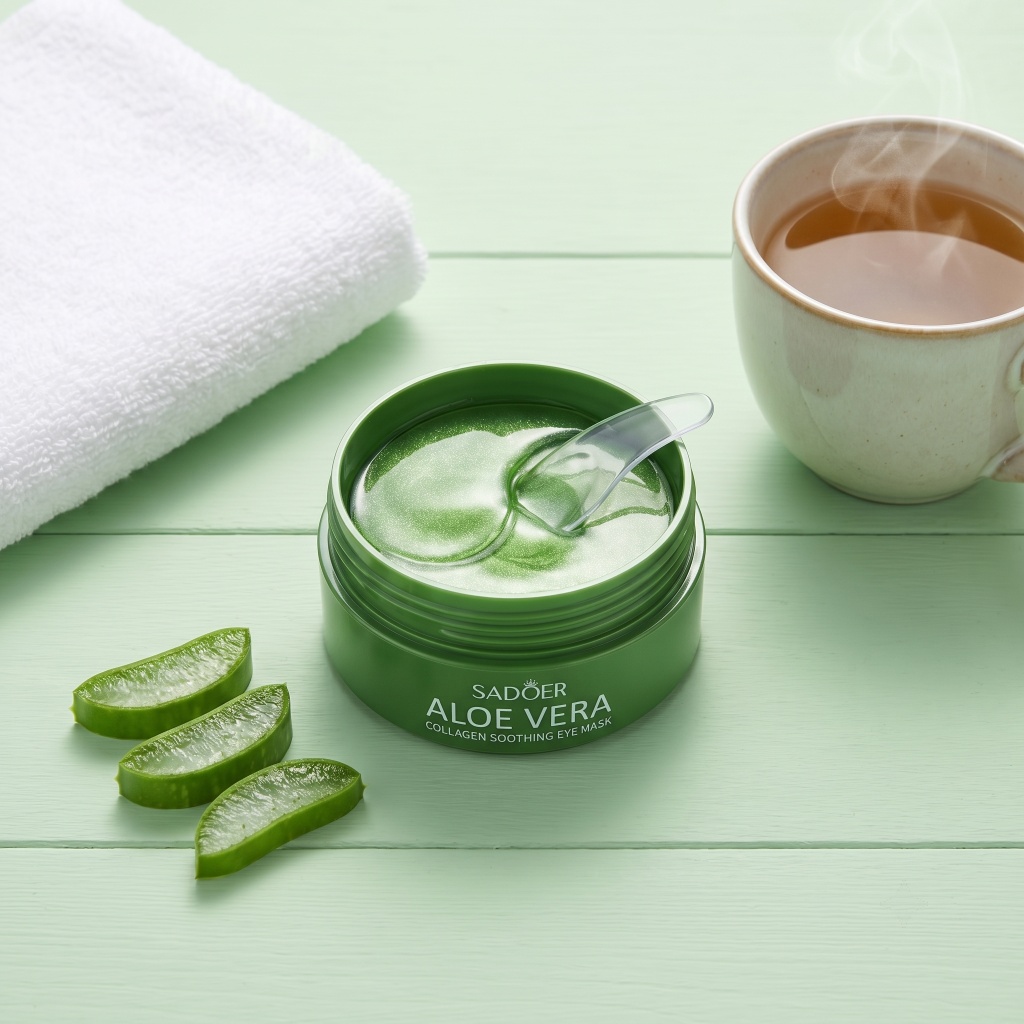 60pcs Aloe Vera Collagen Eye M - đánh giá và giá Sheet Mask Collagen